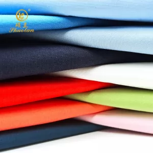 Wholesale Manufacturer Woven Polyester or Cotton CVC 45*45 110*76 Shirt School Uniform Fabric